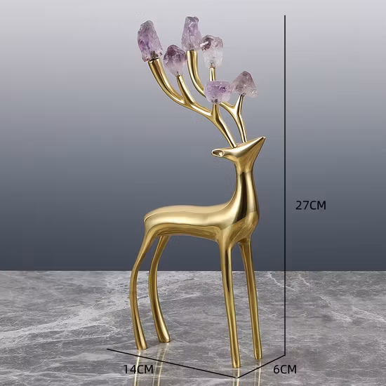 Современные латунные украшения, предметы интерьера, свадебные подарки, статуи оленей для украшения дома.