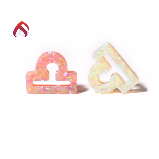 Лидер продаж 12 знаков зодиака рыбы свободный драгоценный камень лабораторный опал для ожерелья